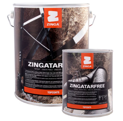 Zingatar Free shown in 1 gallon and 1 quart containers